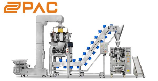 SUS304 Multihead Weigher Packing Machine Snack Food Candy Chocolate Packaging