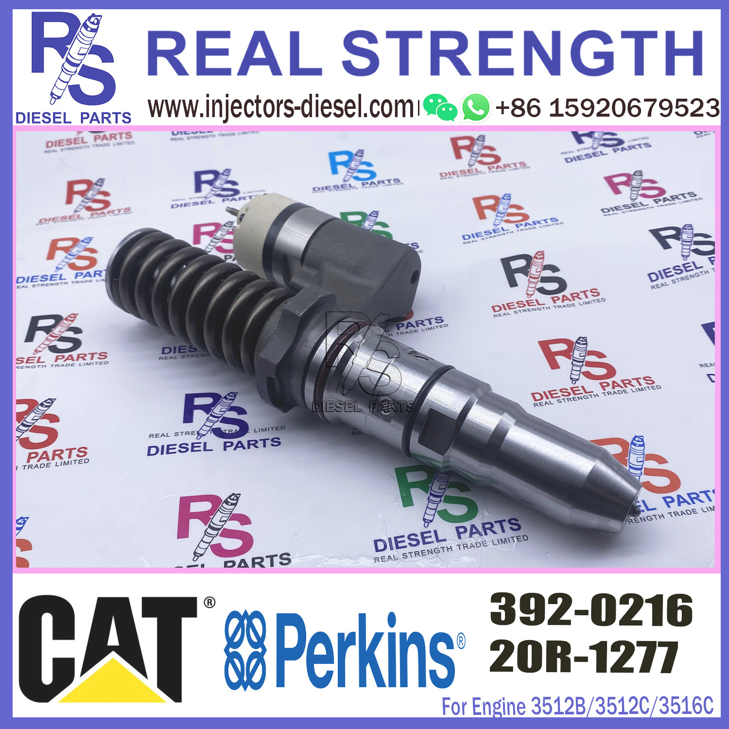 392-0216 for CAT Diesel Engine 3508 3512 3516 3524 Fuel Injector 3920216 20R1277