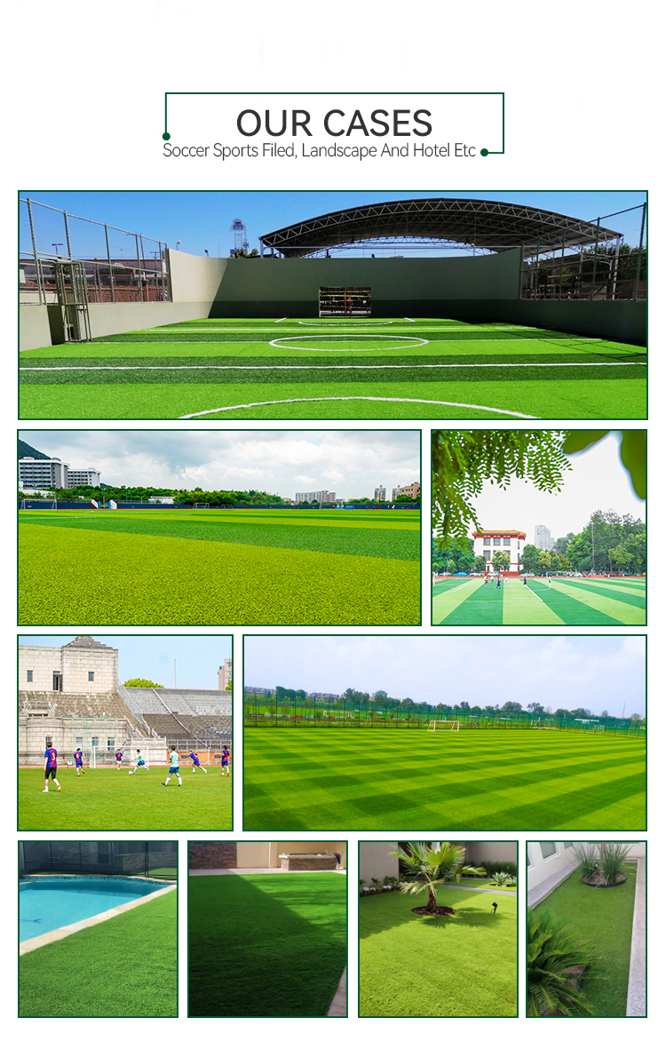 18500Dtex Artificial Grass Synthetic Synthetic Putting Green For Soccer Pitch