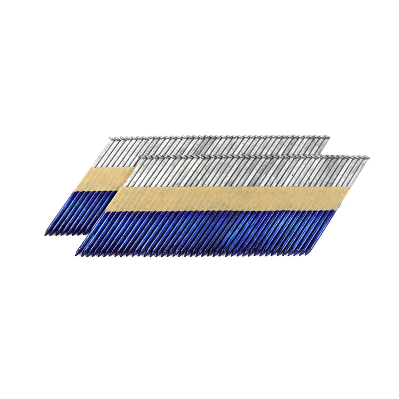 34° 3.15 X 90mm Hot Dipped Galvanized Framing Nails Paper Strip Smooth Shank Collated