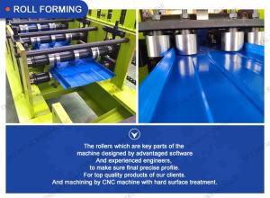 Cr12  Snap Lock Metal Roofing Machine 5.5KW Standing Seam Forming Machine