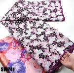 Black Tulle Sequins Lace African French Lace Fabric for Kanuri Dressing Women