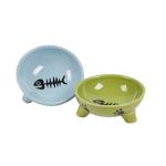 Ceramics Pet Food Feeder Rounded Shape For Gift / Home Decor / Souvenir
