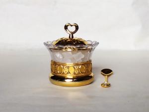 Quality P1-Arabia Exquisite Imitation metal base Louhua Sunflowers Sugar bowl wholesale