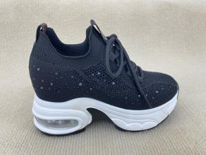 Quality Bling Crystal Platform Loafers Black wholesale