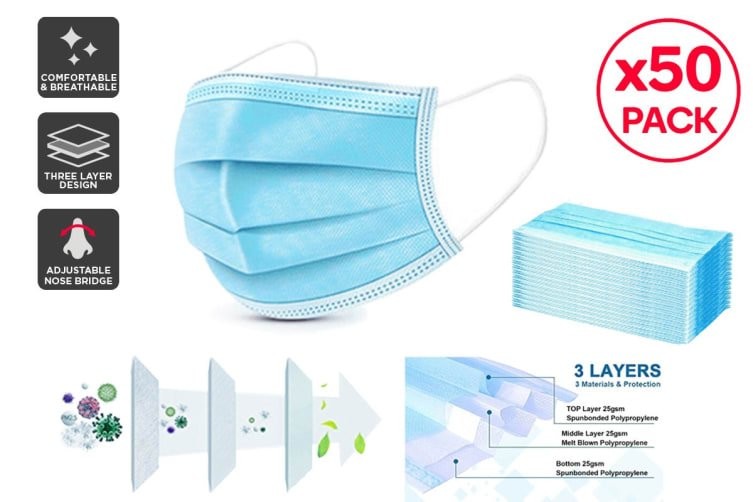 10g - 35g Disposable Earloop Face Mask