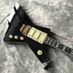 Custom High Gloss Black Destroyer Duplex Tremolo System Electric Guitar in Black