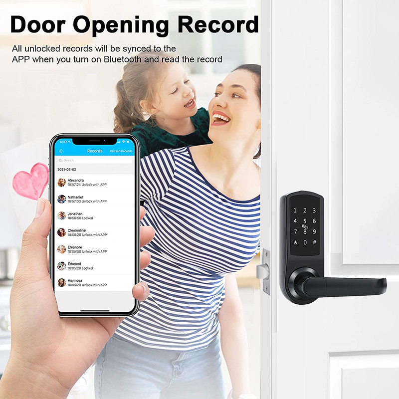 Electronic Keypad Deadbolt Door Lock 48mm Thickness 0.1S Keyless