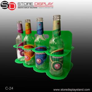 Quality Plastic counter top display for carrying beer bottles wholesale