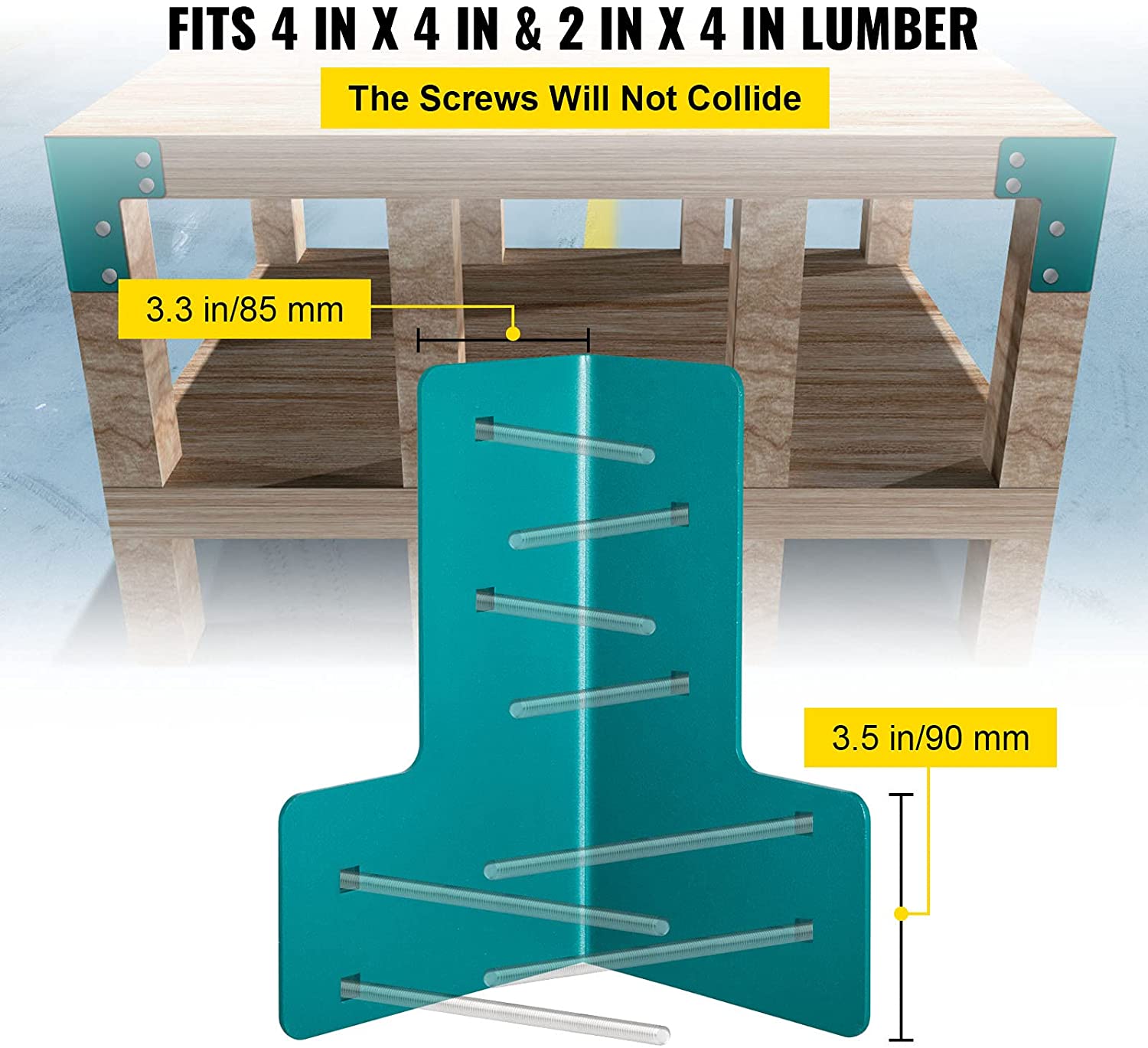 Heavy Duty Corner Brackets Workbench Shop Table Kit Nonstandard