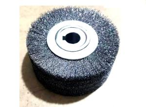 Quality 100 X 120mm Industrial Steel Wire Curved Wood Polish Wire Brush Roller wholesale