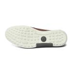 Brown Lace up Brush Finishing Mens Genuine Leather Casual Shoe