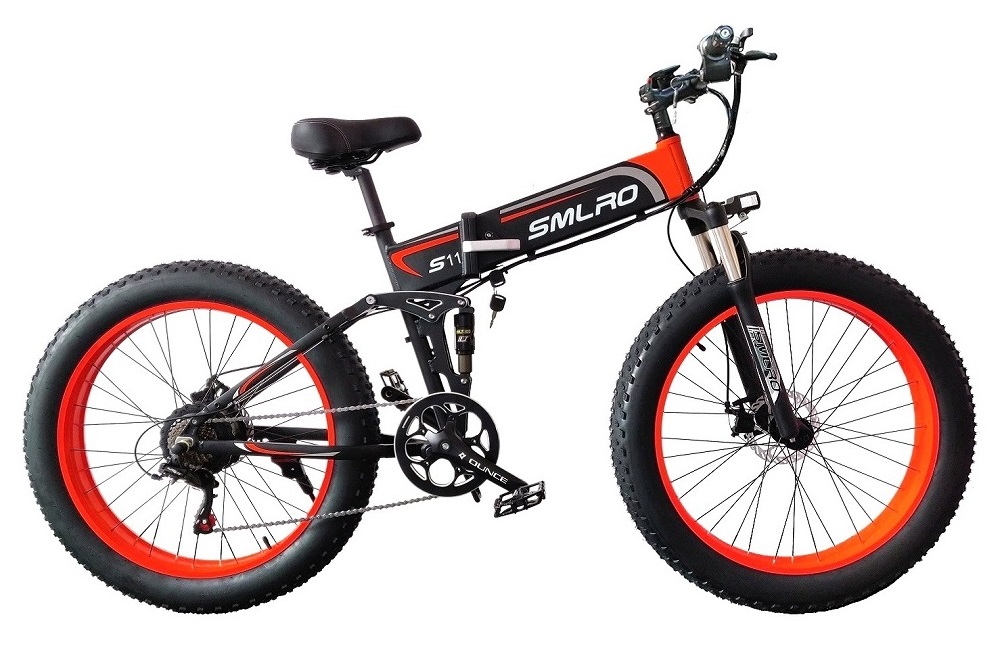 CE Certificate EU Quality 26x4.0 inch Fat Tire Folding E-Bike 1000W Motor 13AH Battery Electric Bike Drop Shipping Available