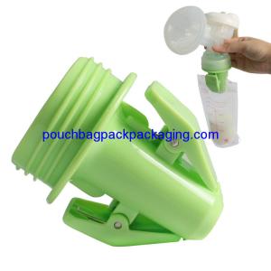 Quality Food grade pp green adapters for breastmilk bag, connect pump directly wholesale