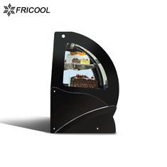 Quality Automatic defrost Curved Glass Refrigerated Pie Display Case 130L For Cake Shop wholesale