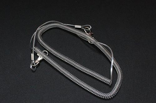 Fishing rod reel safety line coiled lanyard 8meter long hot leash transparent