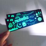 PVC Luminous Self Adhesive Label Stickers Custom Logo With Film