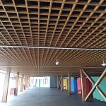 Metal Suspended False Ceiling Customized Aluminum Suspended Ceiling Grille Fire