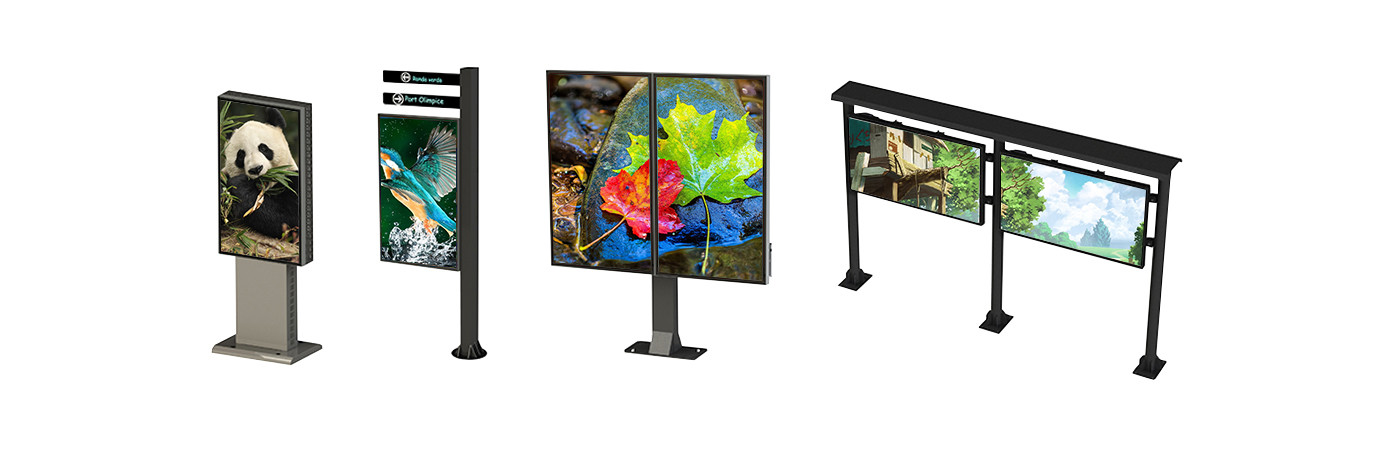 86 Inch Outdoor LCD Advertising Display IP55 IP65 Smart Interconnection System