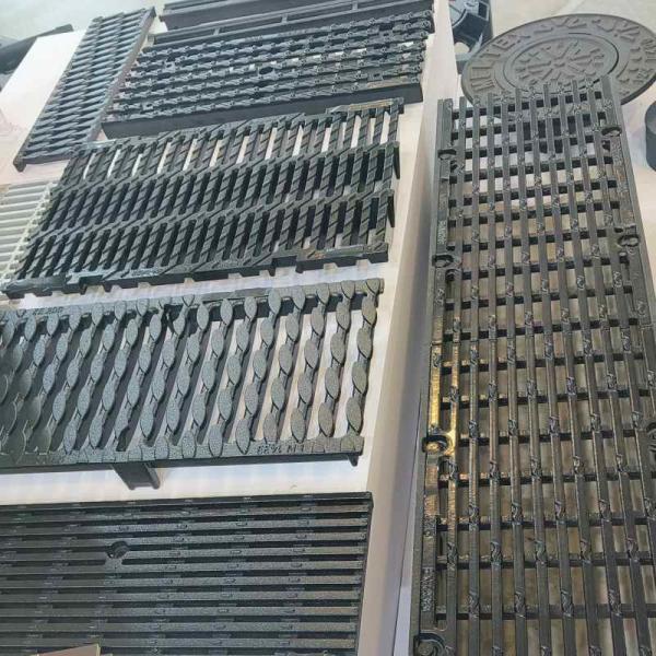 EN 124 Standard Cast Iron Gully Grating Heavy Duty Drain Grate For Road Yard