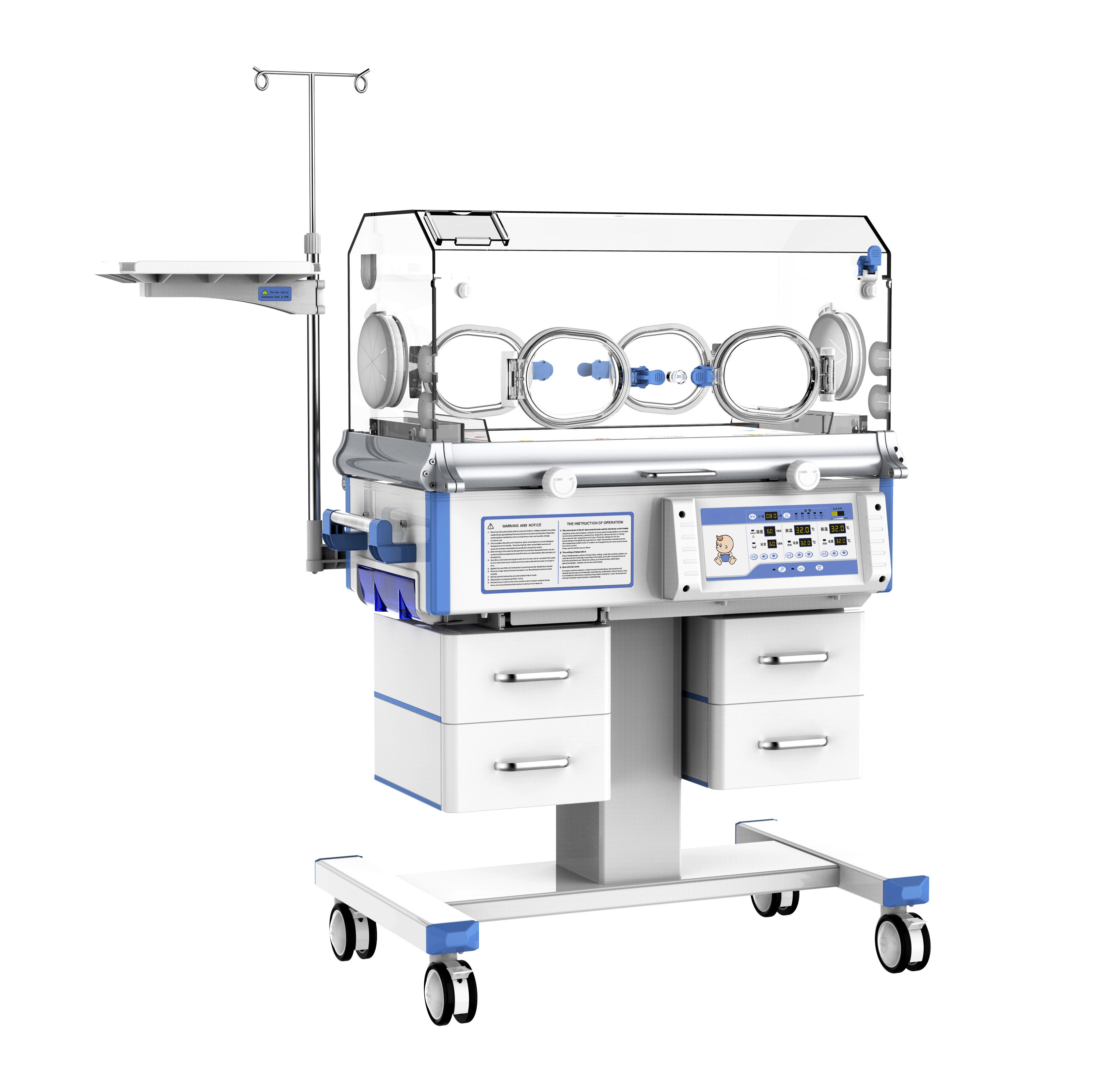 Humidity Oxygen Concentration Control Pediatrics Instruments Infant Incubator
