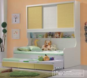 Quality kids bed with sliding-door wardrobe furniture,#A216 wholesale