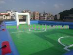 Safe Giant Soccer Field Inflatable Football Playground Indoor / Inflatable