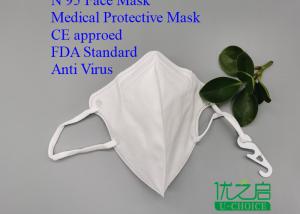 Quality Folding N95 Respirator Mask , Easy To Decompose Non Woven Fabric Mask wholesale