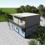 Rental 3 Bedroom Container House Anti Seismic Seaside Temporary Modular Homes