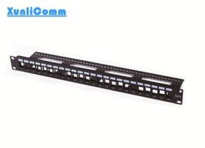 Quality 24 port 1u 19inch blank(empty) patch panel with cable management wholesale