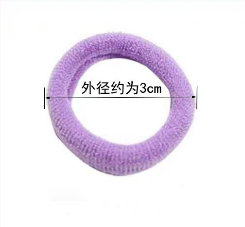 wholesale fashion nylon hair ties 50 pcs per set 3 cm towel high elastic baby hair bands girls