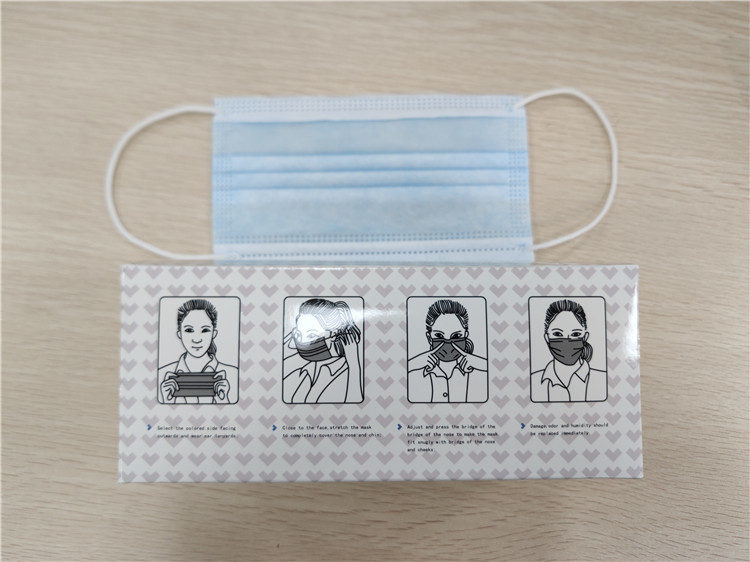 Anti Bacterial Disposable Earloop Mask Fluid Resistant Odorless Freely Sample
