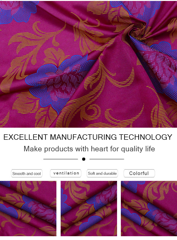 Bronzing Powder Ground Wool Cloth 100% Polyester Warp Knitted Printed