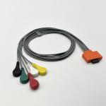 ECG Holter Cable For Cardioline Walk400h 5 7or10 Lead Snap Connector 16pin