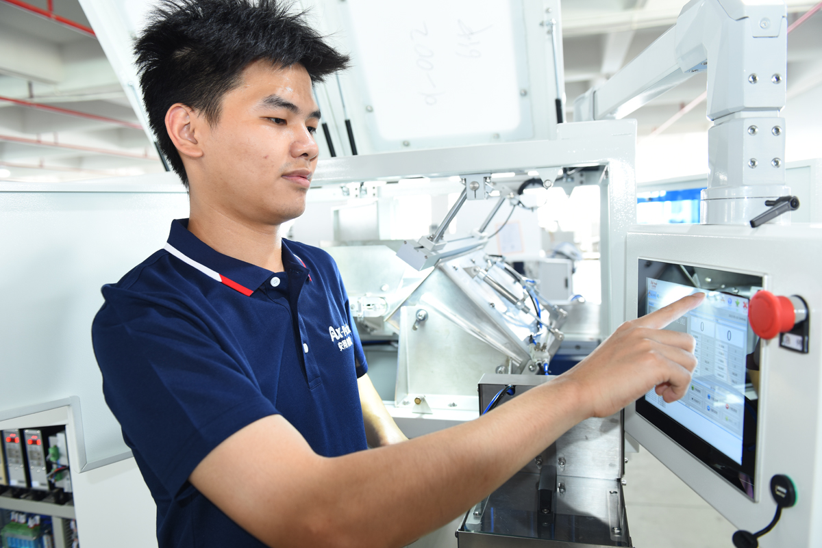 Intergrated Electric Nuts Shaft Visual Counting Packing Machine For Silica Gel Product