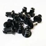 Universal 7/16"x.600" Black Quarter Turn Dzus Stud Aluminum Fastener Standard OE