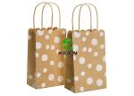 Glitter Kraft Paper Shopping Bags For Gift Packing Environment Friendly