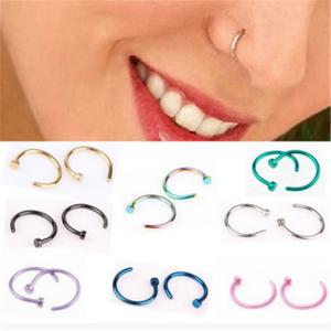 Quality Fake Septum Medical Titanium Nose Ring Silver Gold Body Clip Hoop For Women Septum Piercing Clip Jewelry Gift wholesale
