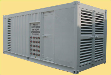 500kVA Marine Grade Containerized Diesel Generator 40 Receptacles Power Pack For Reefer Containers
