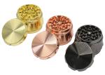 Flat Drum Shaped Side Concave Metal Herb Grinder Cigarette Set