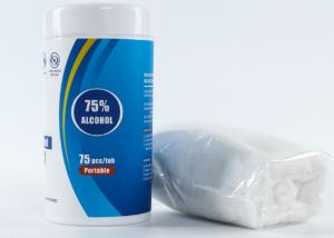 Quality 75% Alcohol Sterilized Canned Wet Paper Wipes / Non Washing Sterilized Wiper wholesale
