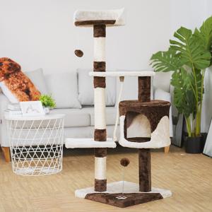 Quality 112cm Sisal Short Plush Climbing Cat Tree Tower wholesale