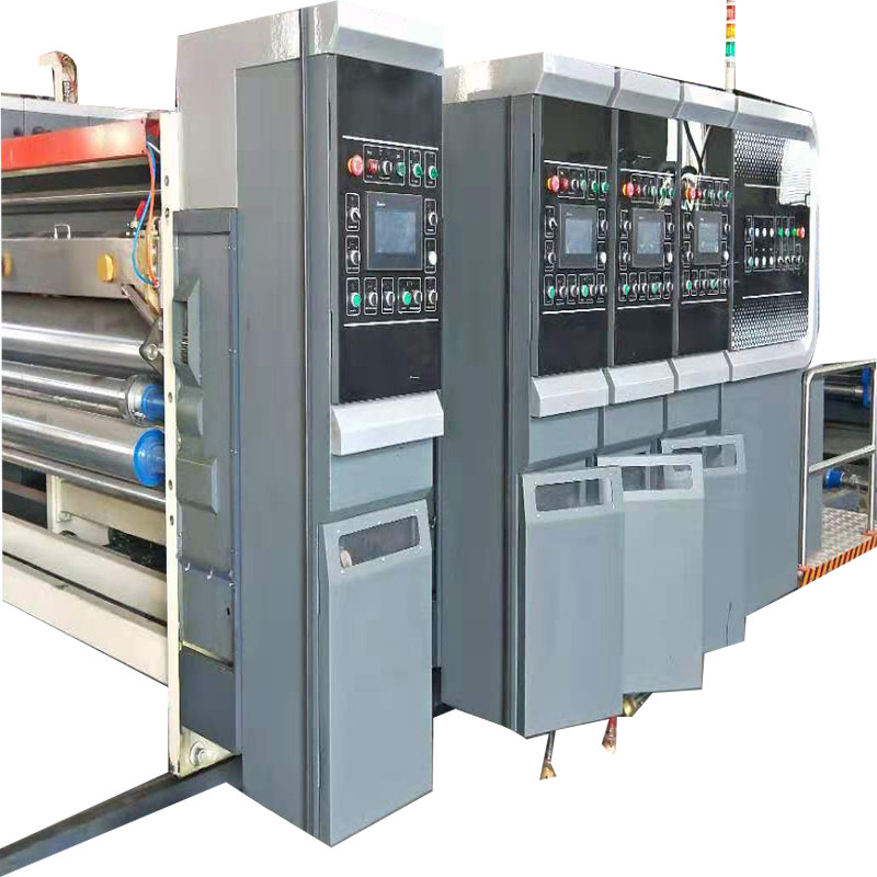 High Quality And Low Price Cardboard 4 Colors Flexo Ink Printing Slotting Die-cutter Machine