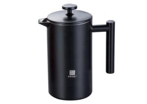 Quality 1000ml 34oz Stainless Steel French Press Coffee Pot Double Wall Matte Black Color wholesale