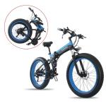26x4.0 inch Fat Tire Folding E-Bike 1000W Motor 14.5AH S/\MSUNG Lithium Battery