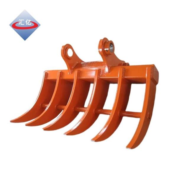 6 Shanks Skeleton Excavator Brush Rake 1500mm Excavator Land Clearing Rakes