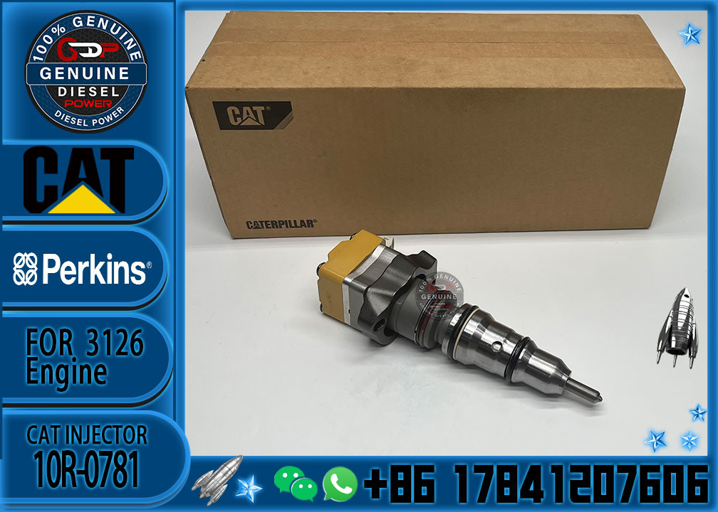 Construction Machinery Parts Diesel Engine Injector 10R-0781 222-5966 173-9379 For 3126B 3126E CAT Diesel Engine Injecto