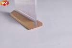 Acrylic Table Top Sign Holder Frame Menu Holder With Wooden Base