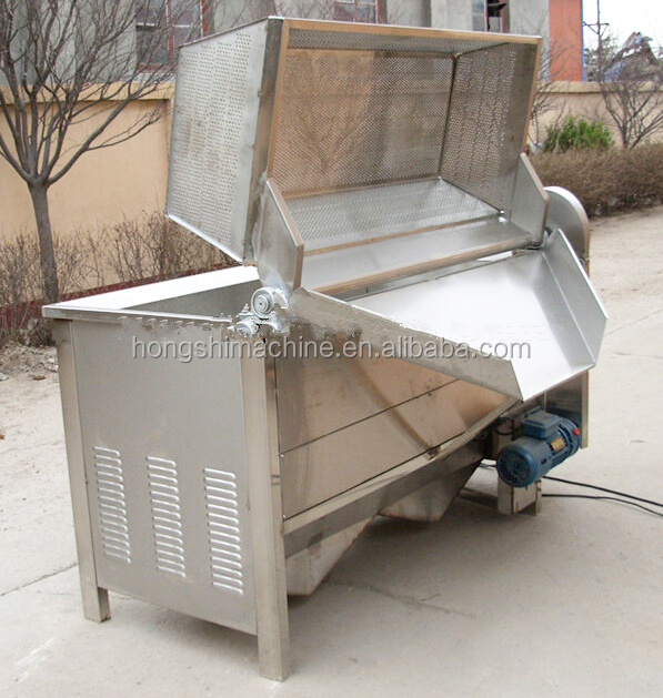 Electricity gas heating meat potato chips oil fryer machine,snack food oil frying machine