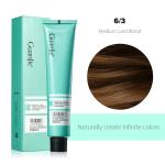 Professional Salon Hair Color Cream in Medium Gold Blond Shade with Organic